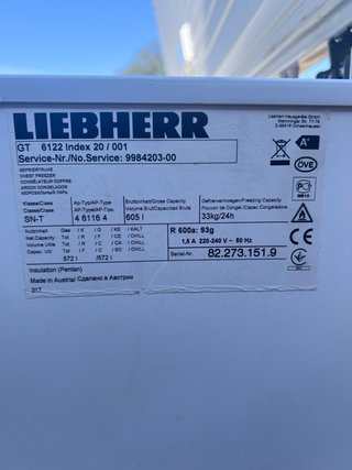 OPORTUNIDAD!!!  Congelador arcon Lieber 605L