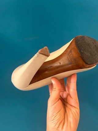 Décolleté Cèline Paris beige/nere Tg 39
