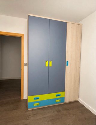 Cama nido juvenil con cajones y armarios