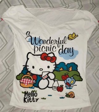 Camiseta Hello Kitty Mujer Talla L