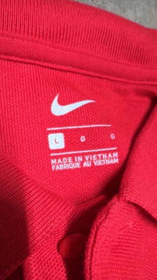 Polo Nike manga corta rojo