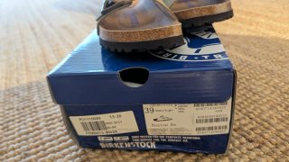 Birkenstock Boston Talla 39 Verde/Beige