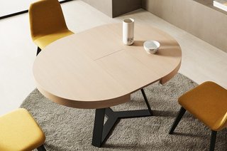 Mesa de comedor extensible Arte604 | Madera natura