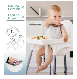 Trona Alta Premium con Bandeja Extraíble