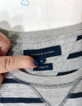 Maglia Tommy Hilfiger Uomo Taglia XL Vintage Fit