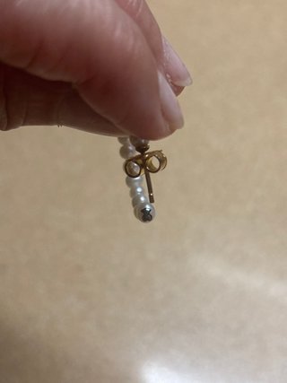 Pendientes aro perlas dorados