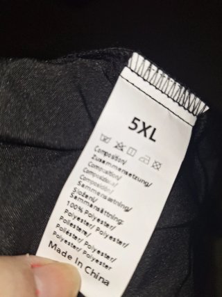 Falda pantalón negra talla 5XL