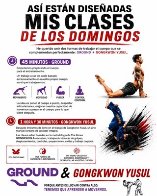 Clases de MMA Coreano, Defensa Personal & Ground
