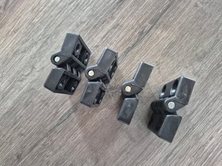 4 Bisagras de nylon negras 48x48 mm – Nuevas