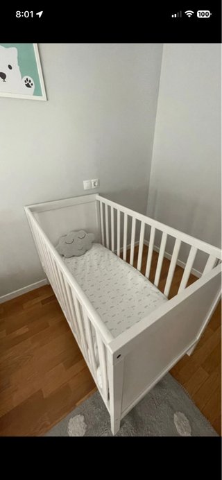 Cuna blanca infantil