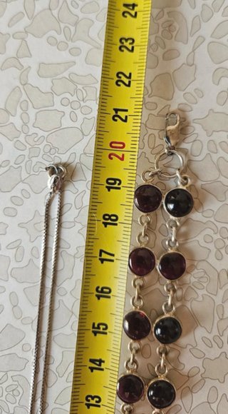 Collana e bracciale in Argento e pietra