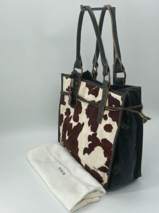 Bolso Tous Pelo Marrón y Blanco