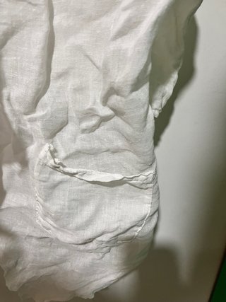 Sobrecamisa Lino Boho Blanca Talla Única