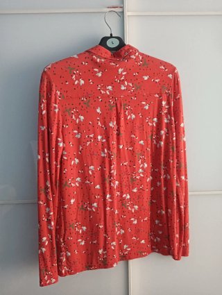 Blusa CAROLL floral roja talla M