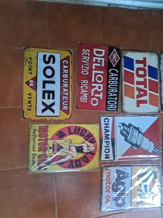 Lote rotulos Publicidad Motor Vintage