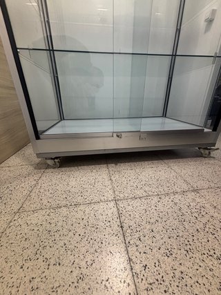 Vitrina Expositora Cristal con Ruedas