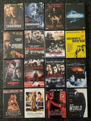 Lote 16 Películas DVD Acción/Crimen/Drama(A2)