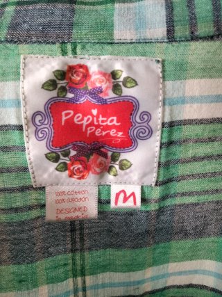 Vestido camisero cuadros Pepe Jeans Talla M
