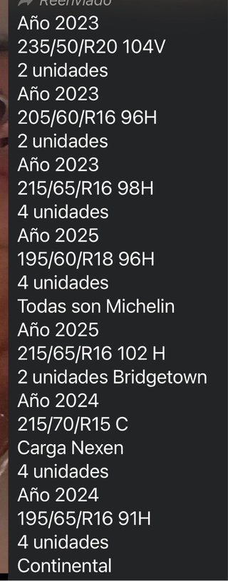 Neumáticos Michelin, Bridgestown, Nexen, Continent