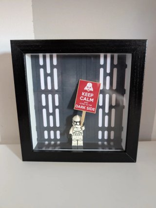 Cornice Star Wars con Stormtrooper Lego