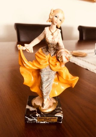 Figura Dama Victoriana Deposé Italy Fontanini