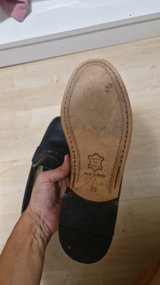 Mocasines de piel El Corte Inglés Talla 39