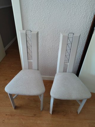 6 Sillas de Comedor Blancas