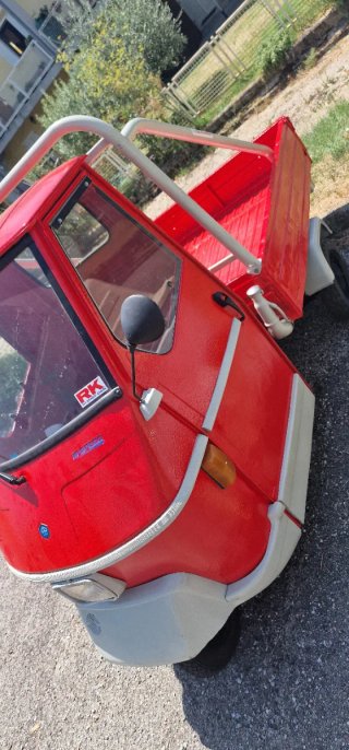 Piaggio Ape 50 - Trike Rosso Grigio