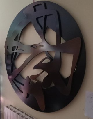 Cuadro Decorativo Madera Círculo