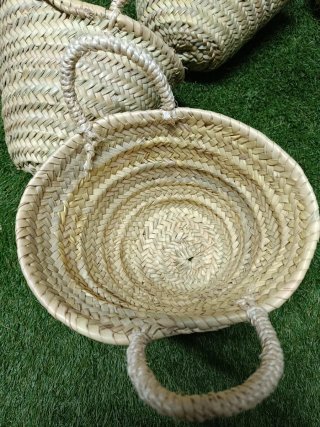 Cestas de mimbre decorativas