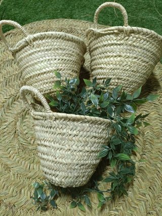 Cestas de mimbre decorativas