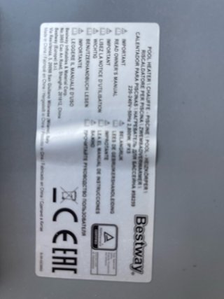 Calentador Piscina Bestway Gris