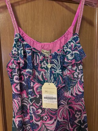 Vestido camaleónica rosa estampado
