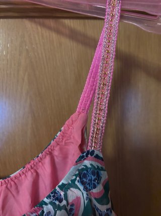 Vestido camaleónica rosa estampado