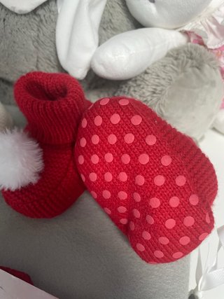 Patucos y manoplas bebé polar+ regalo