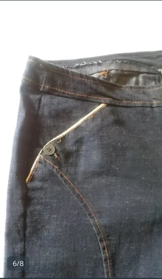 Pantalón rayas azul y blanco T42