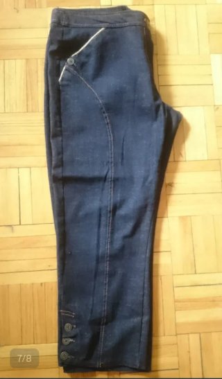 Pantalón rayas azul y blanco T42
