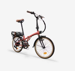 Bici Eléctrica Plegable Roja