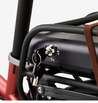 Bici Eléctrica Plegable Roja