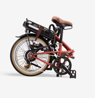 Bici Eléctrica Plegable Roja