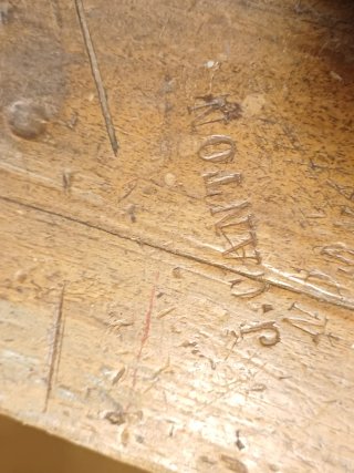 Lote 2 cepillos carpintero madera antiguos