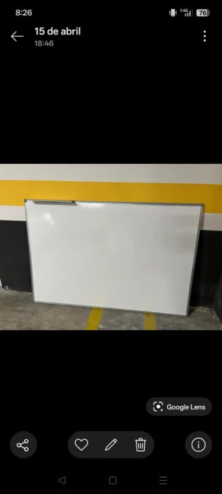 Pizarra Blanca Grande 120x90cm