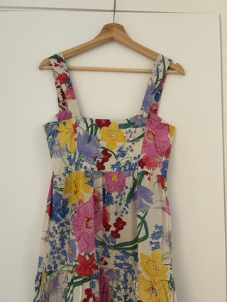 Vestido Midi floral Zara multicolor
