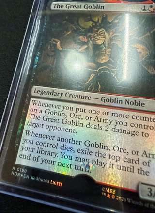 Carta Magic The Great Goblin The Hobbit Foil Error
