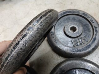 4 Dischi Pesi Palestra 10 kg