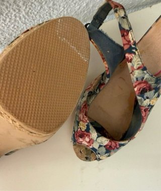 Tacones sandalia Stiletto estampado floral