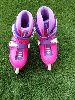 Patines en línea + protectores + funda