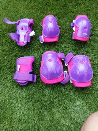 Patines en línea + protectores + funda