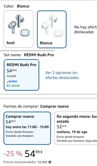 Xiaomi Redmi Buds 8 Pro Blancos
