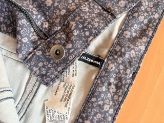Jeans Calzedonia fantasia floreale grigio